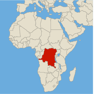 Democratic Republic of Congo map