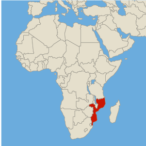 Mozambique map