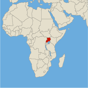 Uganda map