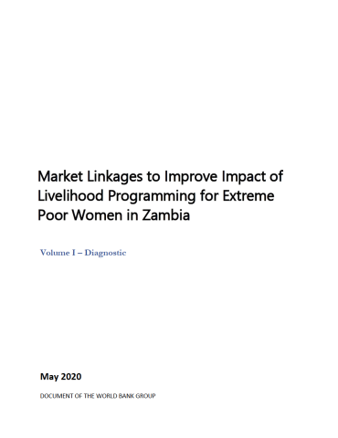 Market Linkages in Zambia - Volume 1 Diagnostic - May 2020 Report Cover